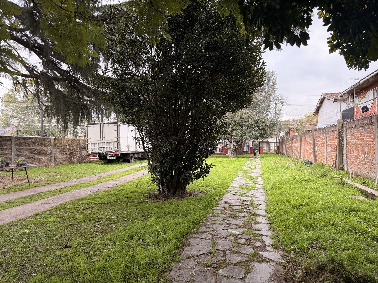 Área verde central con arbolado — lote Maestro Ángel D'Elia 2583